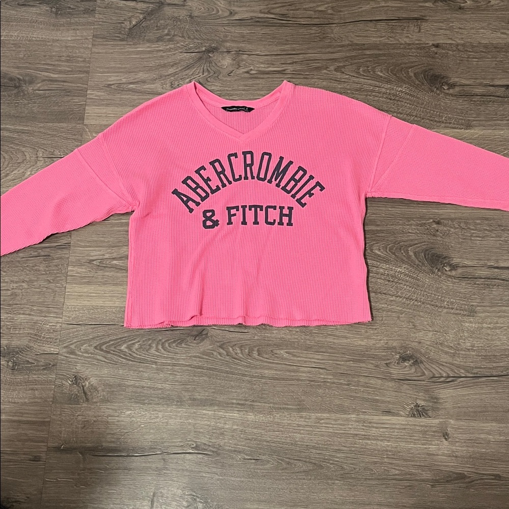 Abercrombie & Fitch Vibrant Pink Crewneck